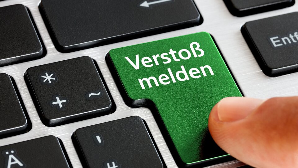 Verstoß melden (Taste)