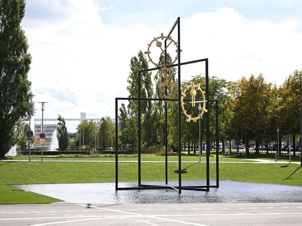 Erinnerungsort München Riem - Kunstwerk von Alicja Kwade 