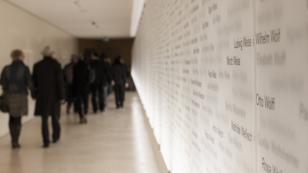 Der Gang der Erinnerung in der Ohel-Jakob-Synagoe
