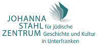 Johanna Stahl Zentrum Würzburg Logo des Johanna Stahl Zentrum für jüdische Geschichte und Kultur in Unterfranken,, zu sehen ist der Name in grüner Schrift und angedeutet ein sich aufblätterndes